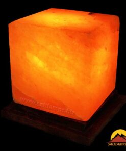Cube Shape Salt Lamp Crafted