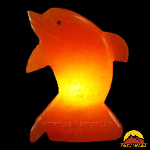 Crafted Dolphin Salt Lamp